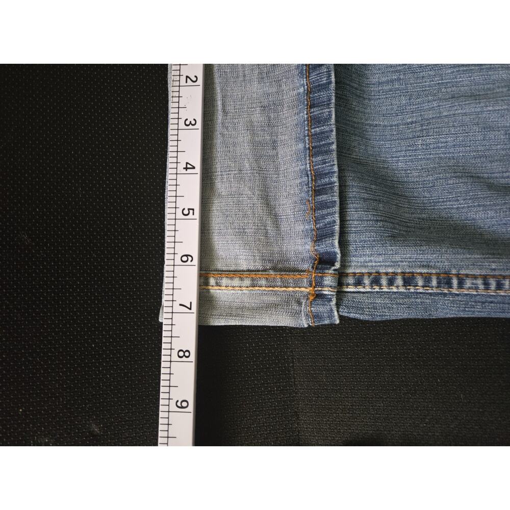 PARIS BLUES Women's Light Wash Denim Jeans Straight Leg Rise Cropped SZ 7, 28x21 - Picture 15 of 16